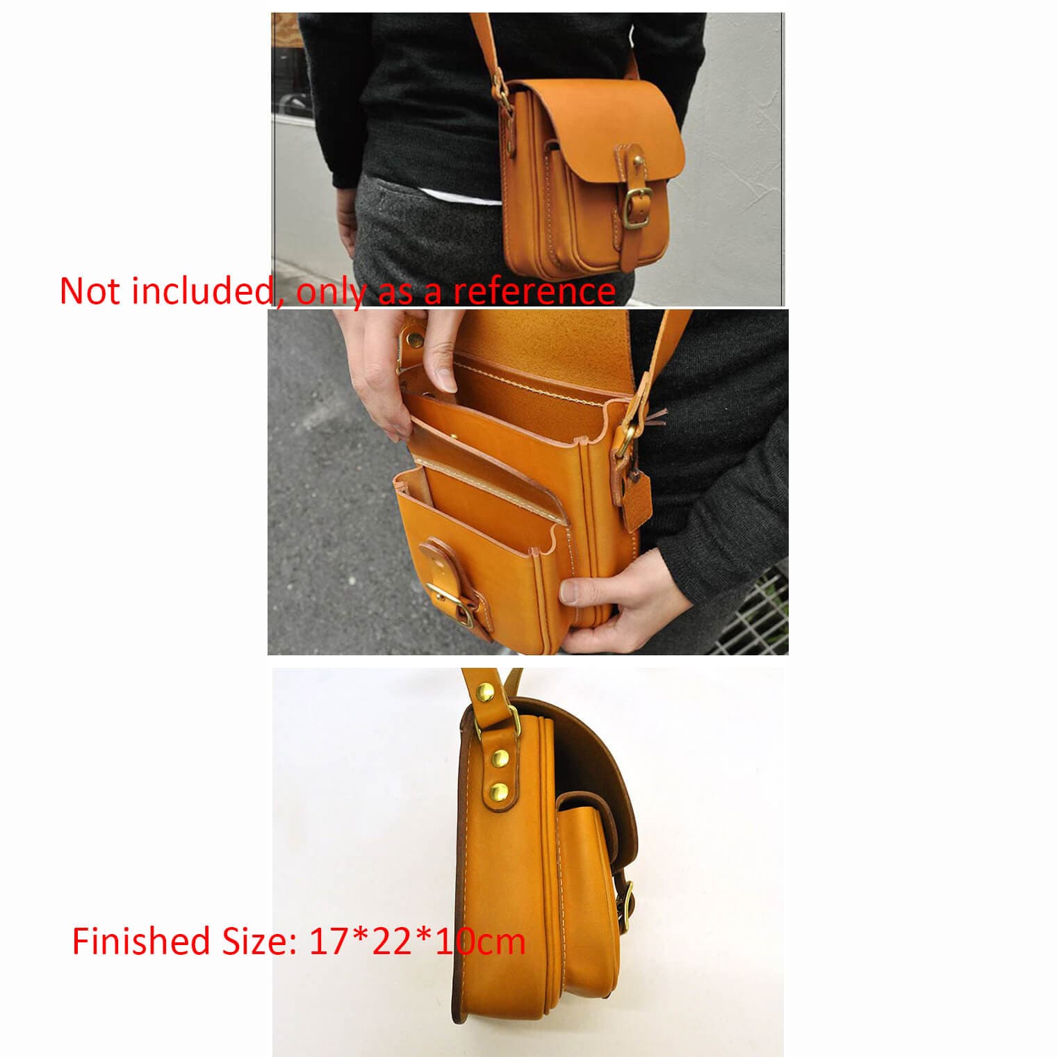 BABYLON™ Mens Crossbody Bag Pattern AAB - 98 - Babylon LeatherBabylon LeatherAAB - 98 - Kraft Board