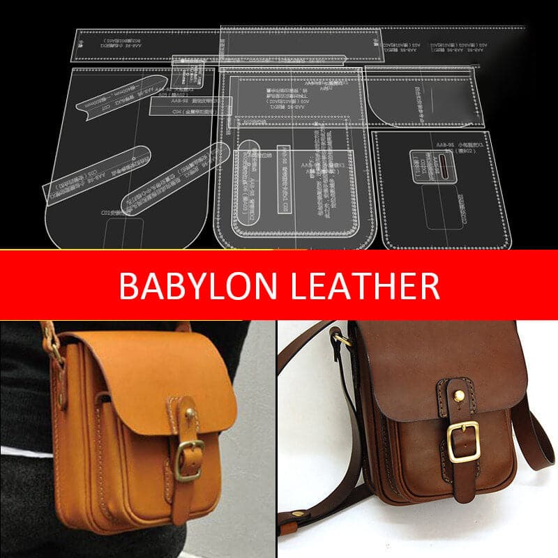 BABYLON™ Mens Crossbody Bag Pattern AAB - 98 - Babylon LeatherBabylon LeatherAAB - 98 - Kraft Board