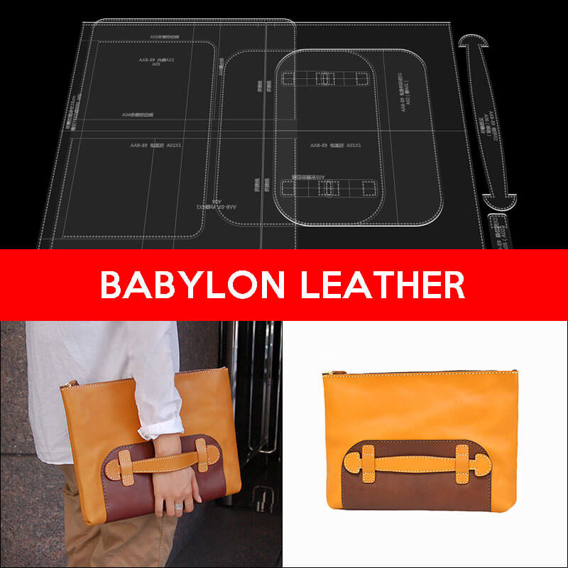 BABYLON™ Men's Document Bag Briefcase Bag Pattern AAB - 89 - Babylon LeatherBabylon LeatherAAB - 89 - Kraft Board