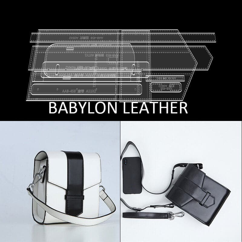 BABYLON™ Mens Leather Crossbody Bag Pattern AAB - 458 - Babylon LeatherBabylon LeatherAAB - 458 - Kraft Board