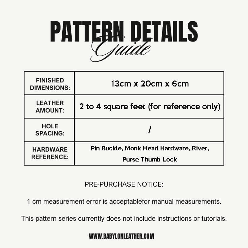 BABYLON™ Men's Leather Waist Bag Pattern AAB - 36 - Babylon LeatherBabylon LeatherAAB - 36 - Kraft Board
