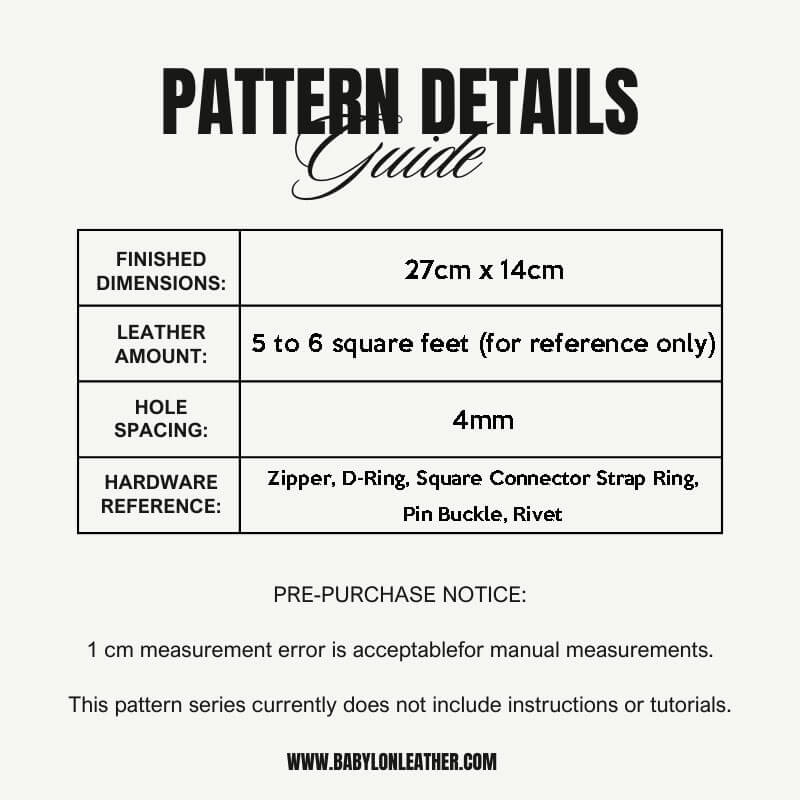 BABYLON™ Men's Sling Bag DIY Craft Leather Pattern AAB - 867 - Babylon LeatherBabylon LeatherAAB - 867 - Kraft Board