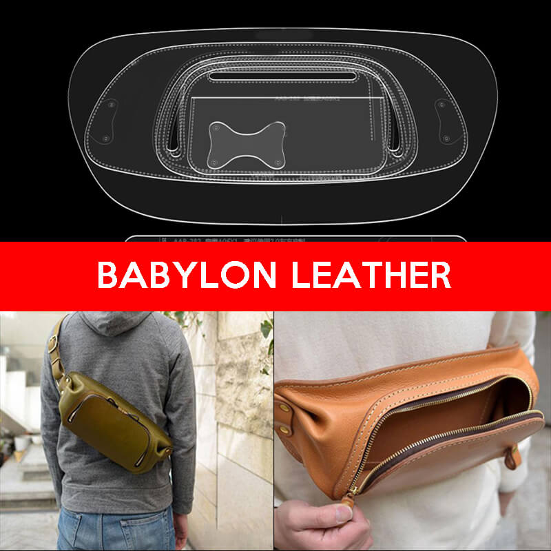BABYLON™ Men's Sling Bag Handmade Gift Pattern AAB - 282 - Babylon LeatherBabylon LeatherAAB - 282 - Kraft Board