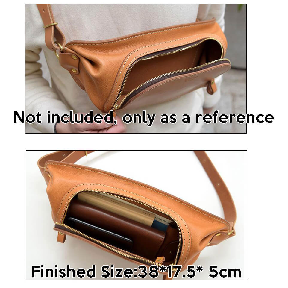 BABYLON™ Men's Sling Bag Handmade Gift Pattern AAB - 282 - Babylon LeatherBabylon LeatherAAB - 282 - Kraft Board