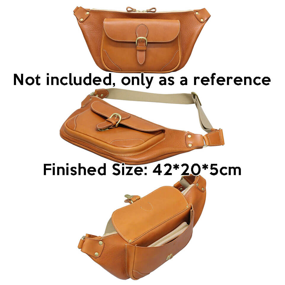 BABYLON™ Men's Sling Bag Leather Crafting Pattern AAB - 274 - Babylon LeatherBabylon LeatherAAB - 274 - Kraft Board
