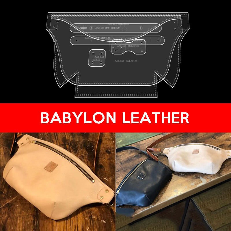 BABYLON™ Men's Sling Bag Leather Pattern AAB - 654 - Babylon LeatherBabylon LeatherAAB - 654 - Kraft Board