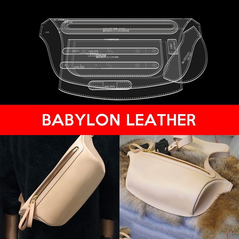 BABYLON™ Men's Sling Bag Making Pattern AAB - 843 - Babylon LeatherBabylon LeatherAAB - 843 - Kraft Board - Extra Extra Large