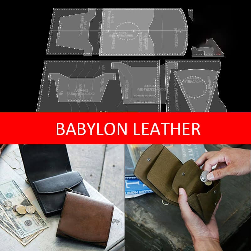 BABYLON™ Mens Wallet Leathercraft Pattern AAB - 443 - Babylon LeatherBabylon LeatherAAB - 443 - Kraft Board