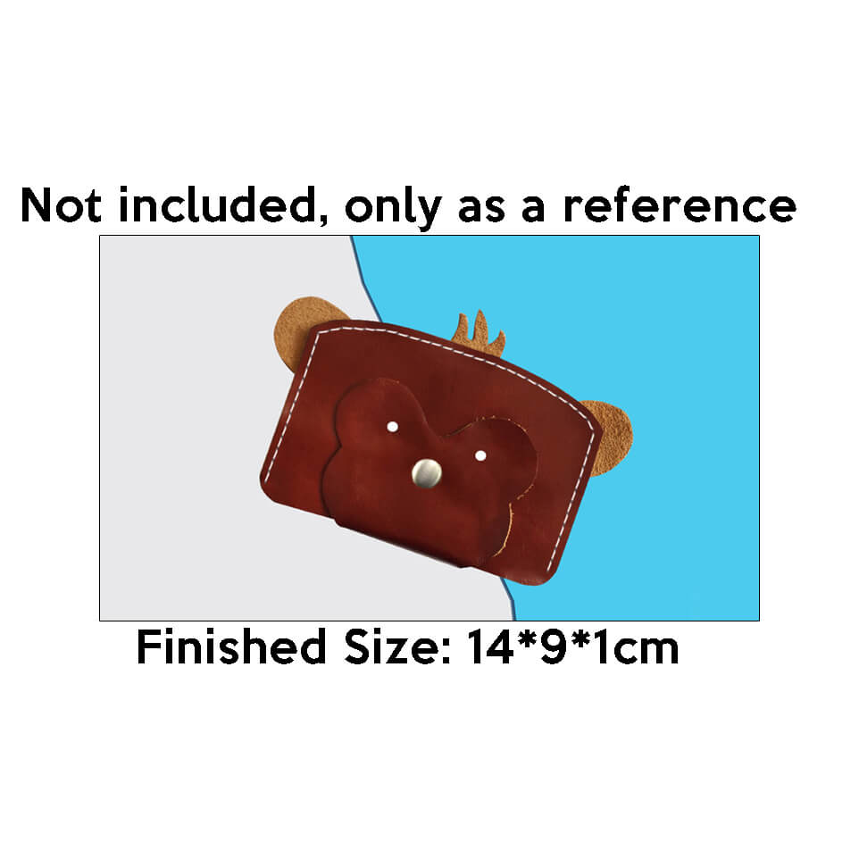 BABYLON™ Monkey Cartoon Coin Purse Leather Pattern AAB - 379 - Babylon LeatherBabylon LeatherAAB-379-Kraft Board