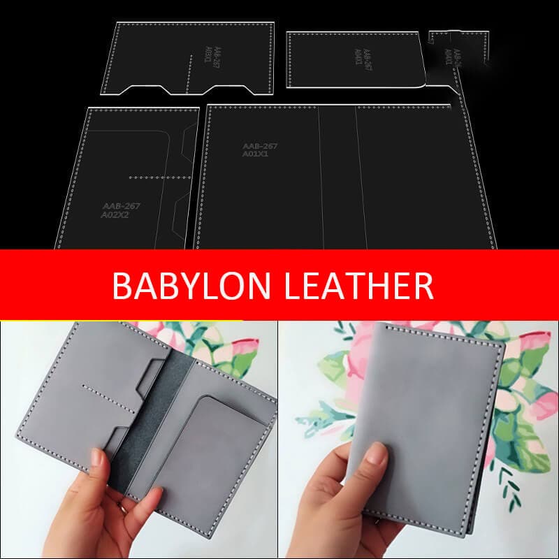 BABYLON™ Multi - Functional Wallet Leather Craft Pattern AAB - 267 - Babylon LeatherBabylon LeatherAAB - 267 - Kraft Board