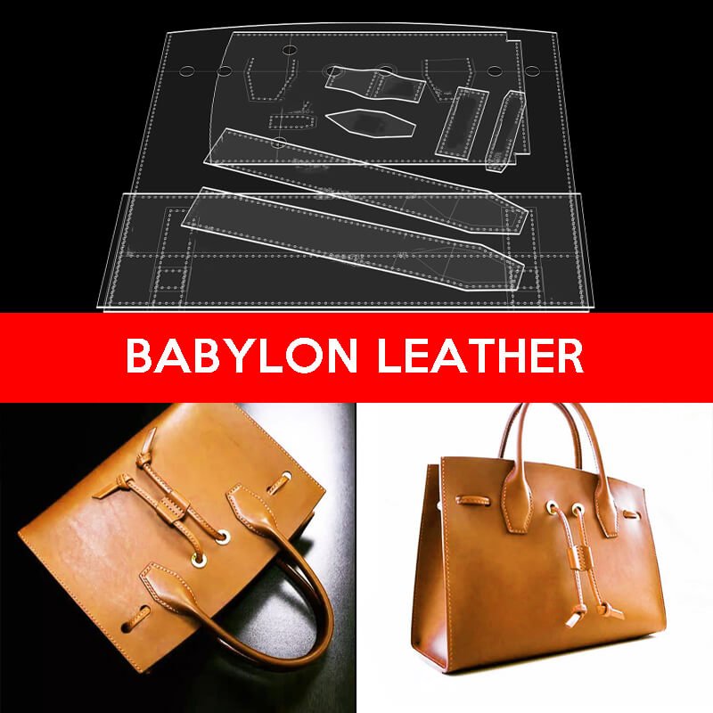 BABYLON™ Oil Tanned Leather Tote Bag Pattern AAB - 702 - Babylon LeatherBabylon LeatherAAB - 702 - Kraft Board