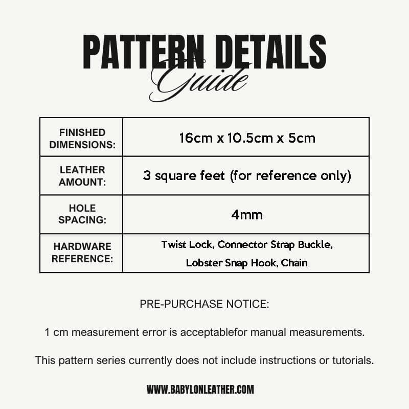 BABYLON™ Phone Bag DIY Leather Pattern AAB - 644 - Babylon LeatherBabylon LeatherAAB - 644 - Kraft Board