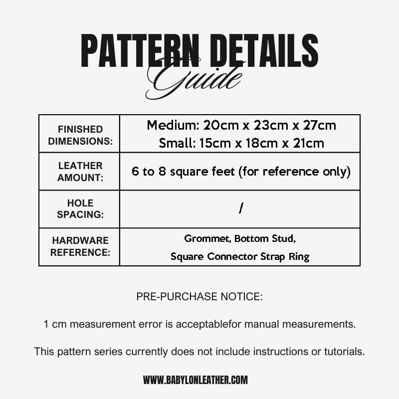 BABYLON™ Picotin Bag Tote Bag Pattern JBX - 43 - Babylon LeatherBabylon LeatherJBX-43-Kraft Board-S