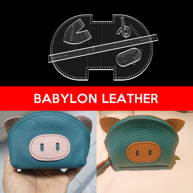 BABYLON™ Piggy Coin Purse Pattern AAB - 814 - Babylon LeatherBabylon LeatherAAB - 814 - Kraft Board
