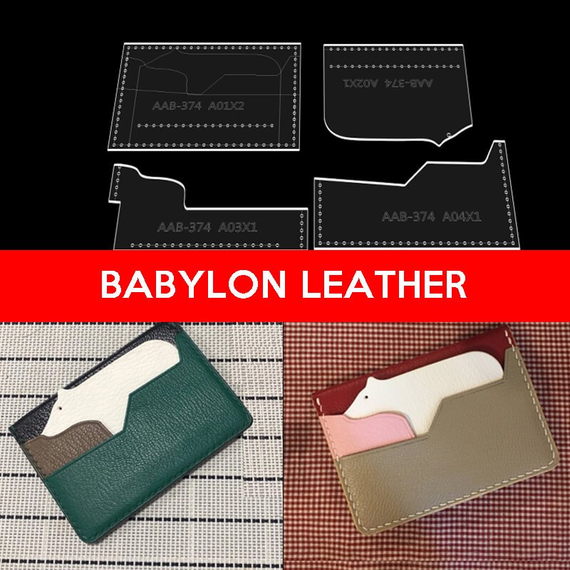 BABYLON™ Polar Bear Card Holder Leather Pattern AAB - 374 - Babylon LeatherBabylon LeatherAAB-374-Kraft Board