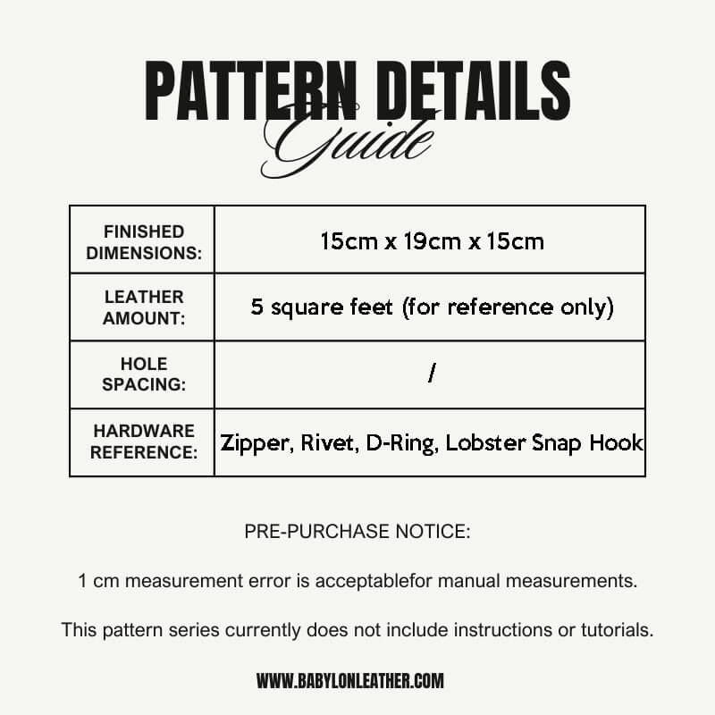 BABYLON™ Pyramid Handbag Pattern AAB - 108 - Babylon LeatherBabylon LeatherAAB - 108 - Kraft Board