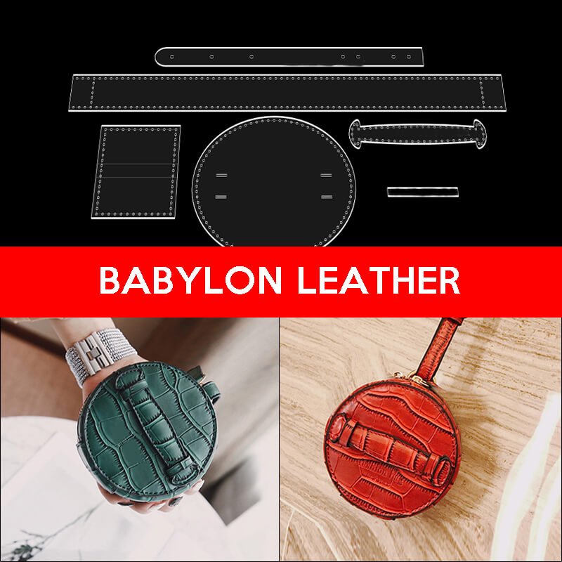 BABYLON™ Round Coin Purse Fashion Project Pattern AAB - 471 - Babylon LeatherBabylon LeatherAAB-471-Kraft Board