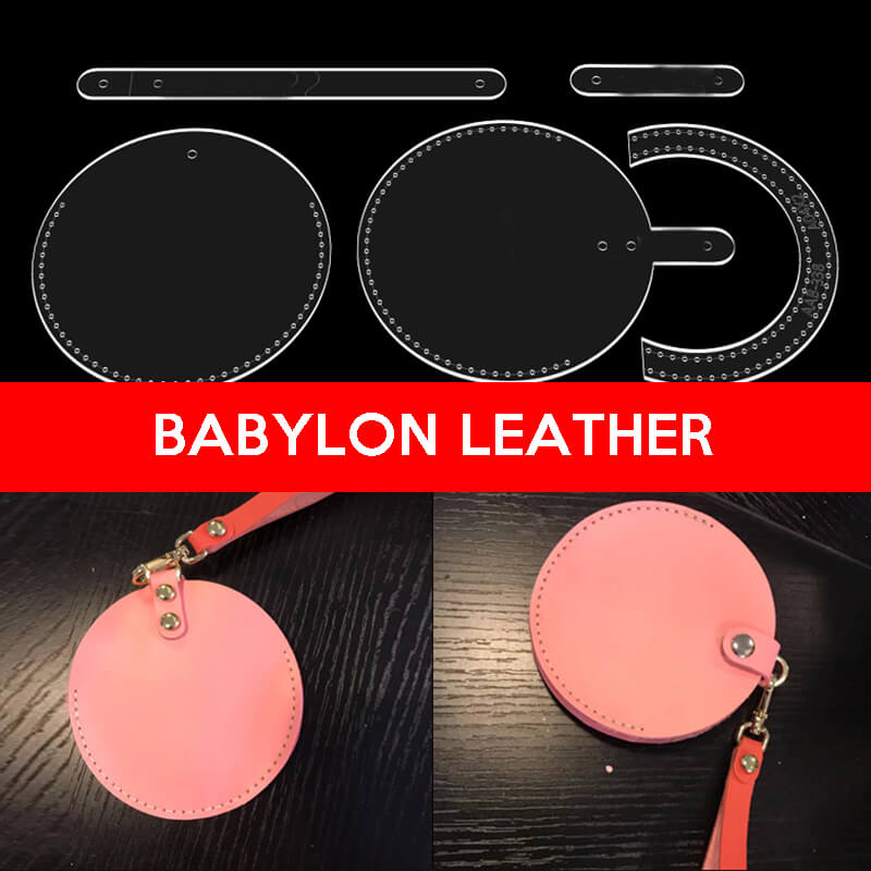 BABYLON™ Round Coin Purse Handmade Pattern AAB - 338 - Babylon LeatherBabylon LeatherAAB-338-Kraft Board