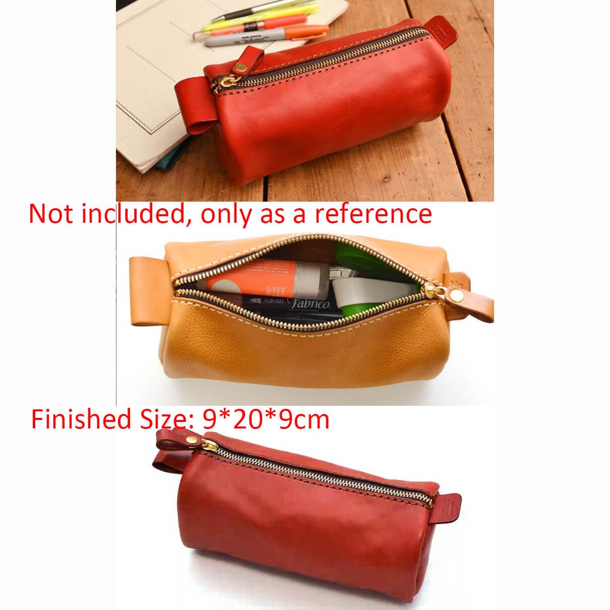 BABYLON™ Round Zipper Pencil Case Pattern AAB - 662 - Babylon LeatherBabylon LeatherAAB - 662 - Kraft Board