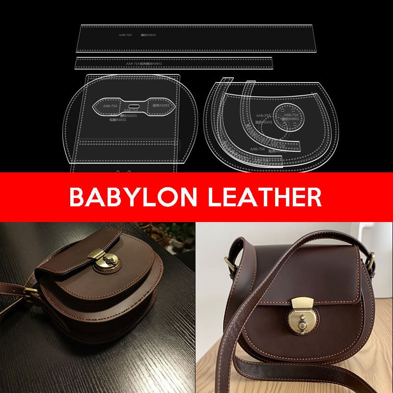 BABYLON™ Saddle Bag Leathercraft DIY Pattern AAB - 714 - Babylon LeatherBabylon LeatherAAB - 714 - Kraft Board