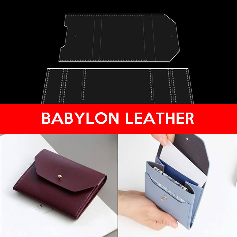 BABYLON™ Short Wallet Leather Handmade Pattern AAB - 337 - Babylon LeatherBabylon LeatherAAB - 337 - Kraft Board