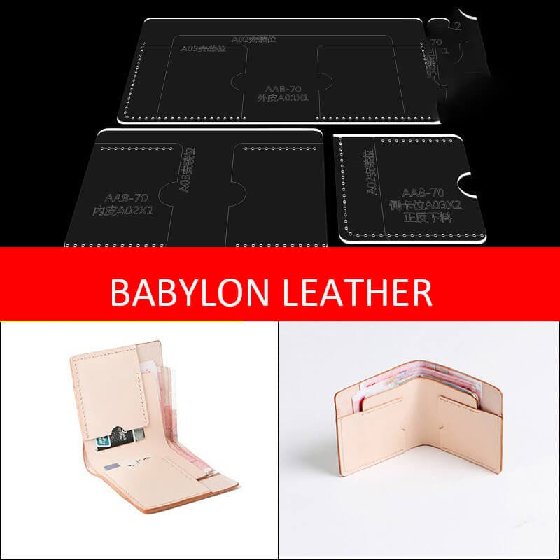 BABYLON™ Short Wallet Leather Pattern AAB - 70 - Babylon LeatherBabylon LeatherAAB - 70 - Kraft Board
