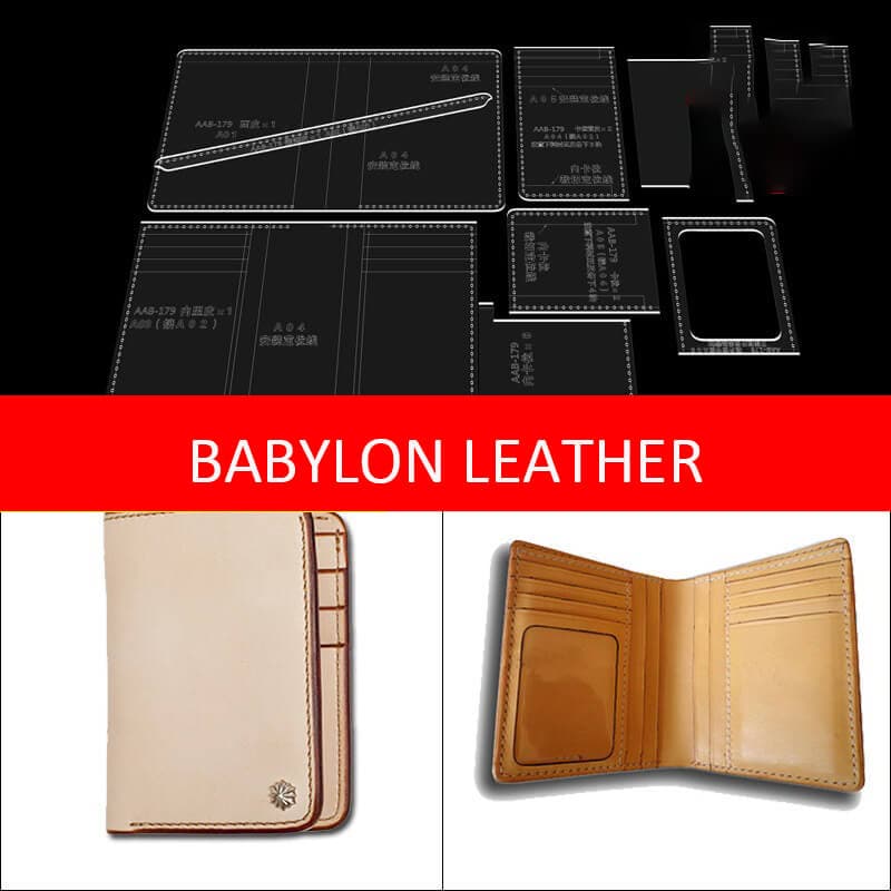 BABYLON™ Short Wallet with Multiple Card Slots Pattern AAB - 179 - Babylon LeatherBabylon LeatherAAB - 179 - Kraft Board