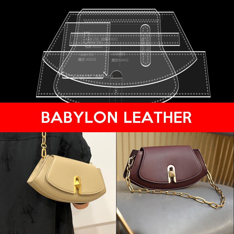 BABYLON™ Shoulder Bag Leather Craft Pattern AAB - 735 - Babylon LeatherBabylon LeatherAAB - 735 - Kraft Board