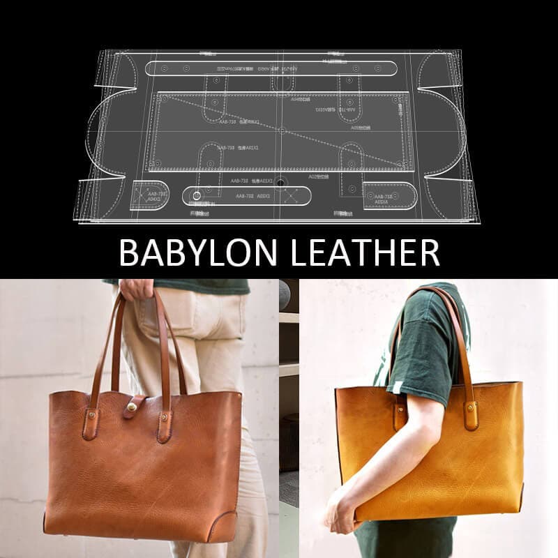 BABYLON™ Shoulder Tote Bag DIY Craft Pattern AAB - 738 - Babylon LeatherBabylon LeatherAAB - 738 - Kraft Board