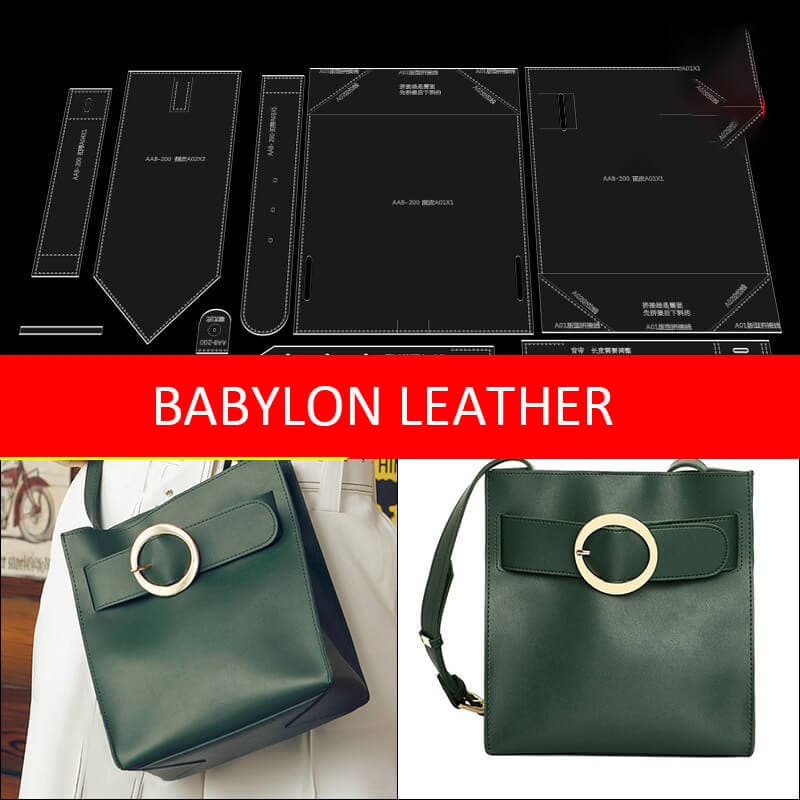 BABYLON™ Shoulder Tote Bag Leather Craft Pattern AAB - 200 - Babylon LeatherBabylon LeatherAAB - 200 - Kraft Board