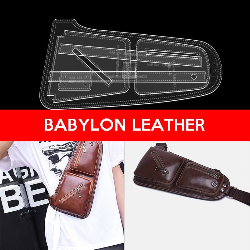 BABYLON™ Sling Bag Leather Crafting Pattern AAB - 534 - Babylon LeatherBabylon LeatherAAB - 534 - Kraft Board