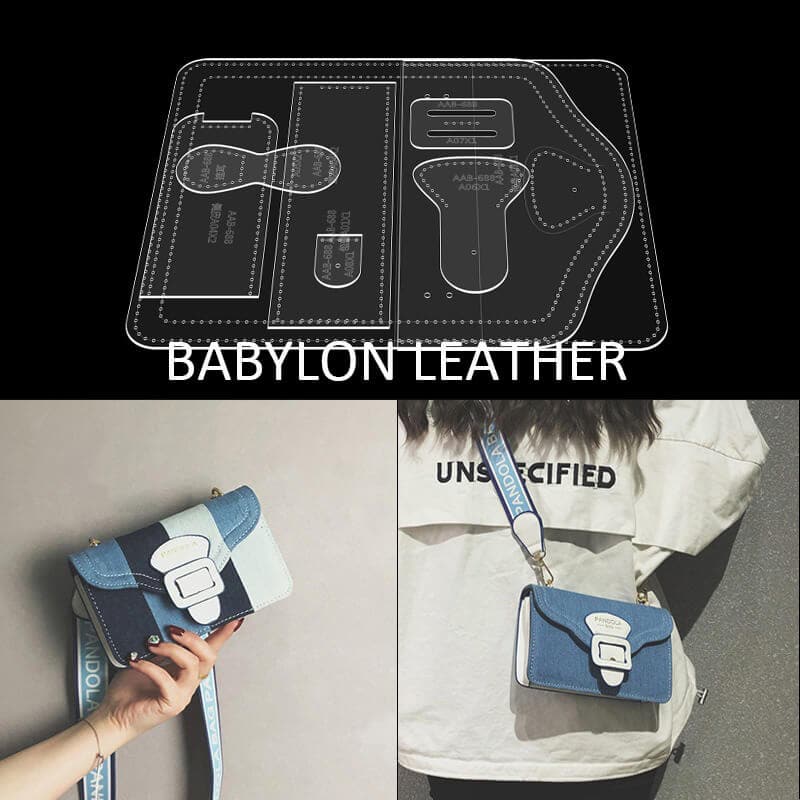 BABYLON™ Small Leather Crossbody Bag Pattern AAB - 688 - Babylon LeatherBabylon LeatherAAB - 688 - Kraft Board