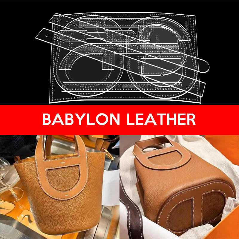 BABYLON™ Small Picotin Lock Bag Making Pattern AAB - 914 - Babylon LeatherBabylon LeatherAAB-914-Kraft Board-L