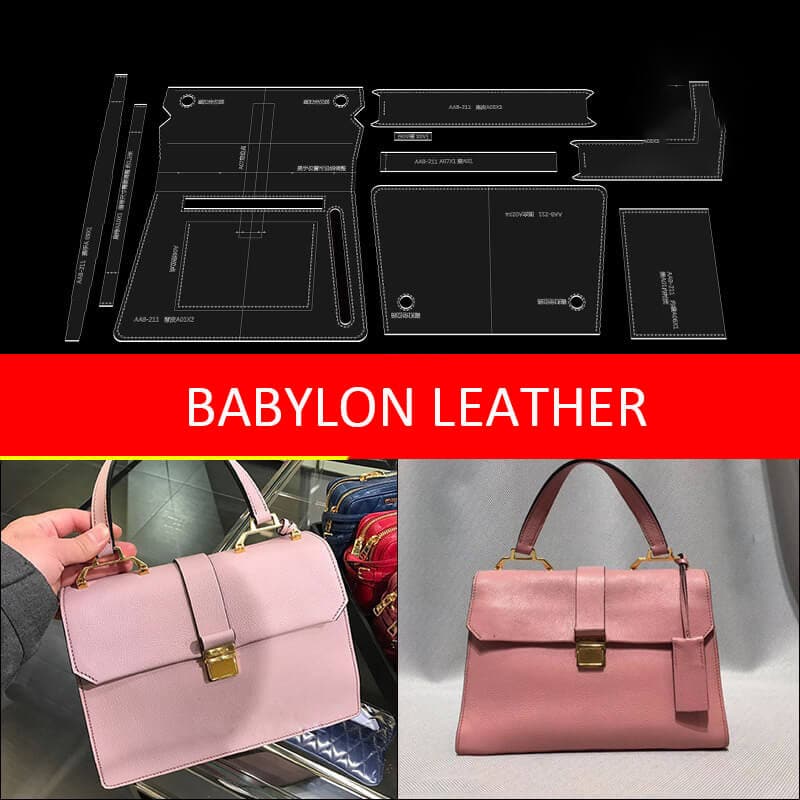 BABYLON™ Square Handbag Handmade Gift Making Pattern AAB - 211 - Babylon LeatherBabylon LeatherAAB - 211 - Kraft Board