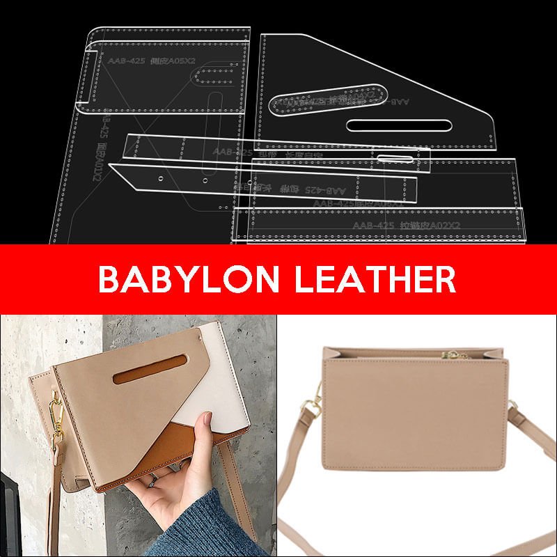 BABYLON™ Square Shoulder Bag Women's Pattern AAB - 425 - Babylon LeatherBabylon LeatherAAB-425-Kraft Board