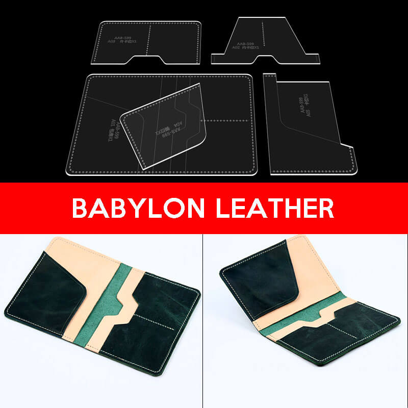 BABYLON™ Two - Tone ID Card Holder Pattern AAB - 599 - Babylon LeatherBabylon LeatherAAB - 599 - Kraft Board