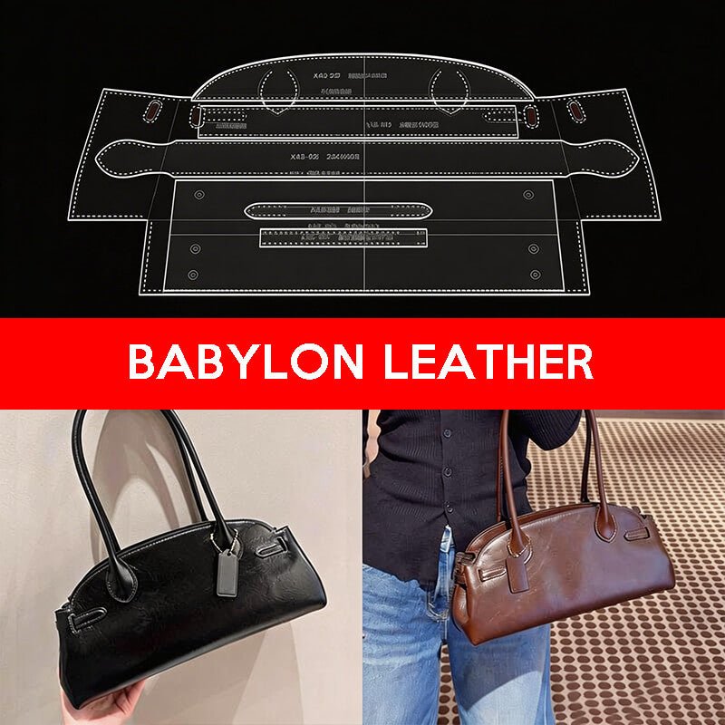 BABYLON™ Underarm Shoulder & Crossbody Bag Making Pattern AAB - 993 - Babylon LeatherBabylon LeatherAAB-993-Kraft Board