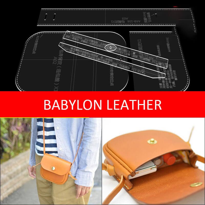 BABYLON™ Unisex Crossbody Bag Leather Handcraft Pattern AAB - 156 - Babylon LeatherBabylon LeatherAAB - 156 - Kraft Board
