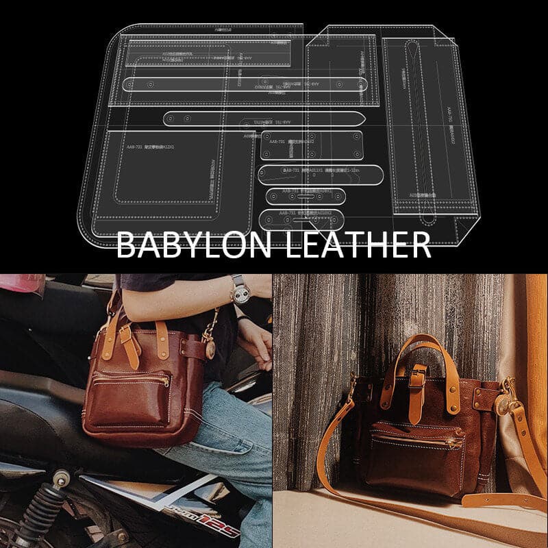 BABYLON™ Unisex Crossbody Bag Pattern AAB - 731 - Babylon LeatherBabylon LeatherAAB - 731 - Kraft Board