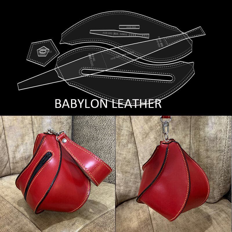 BABYLON™ Vase - Shaped Handbag Pattern AAB - 641 - Babylon LeatherBabylon LeatherAAB - 641 - Kraft Board