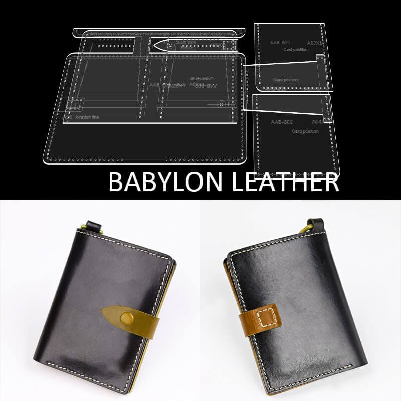 BABYLON™ Vertical Wallet DIY Pattern AAB - 809 - Babylon LeatherBabylon LeatherAAB - 809 - Kraft Board