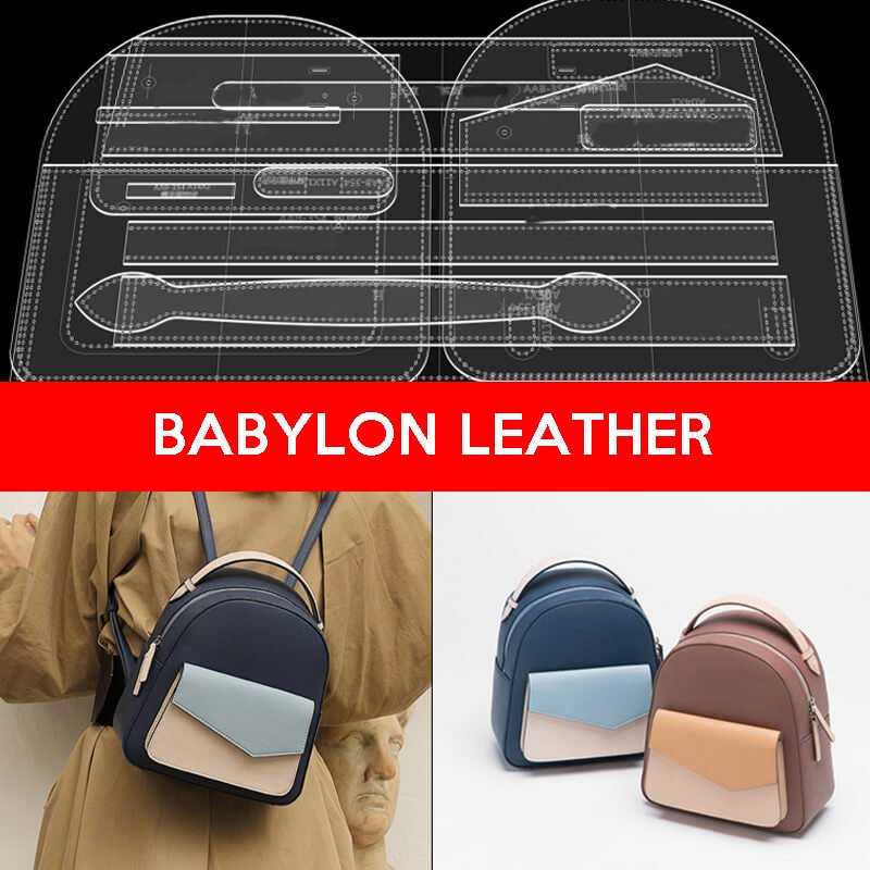 BABYLON™ Women Leather Backpack Gift Making Pattern AAB - 354 - Babylon LeatherBabylon LeatherAAB-353-Kraft Board