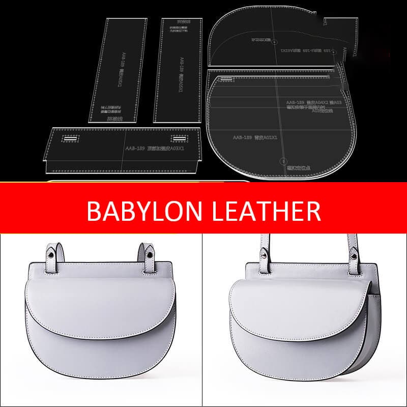 BABYLON™ Women's Crossbody Bag Leather DIY Pattern AAB - 189 - Babylon LeatherBabylon LeatherAAB - 189 - Kraft Board