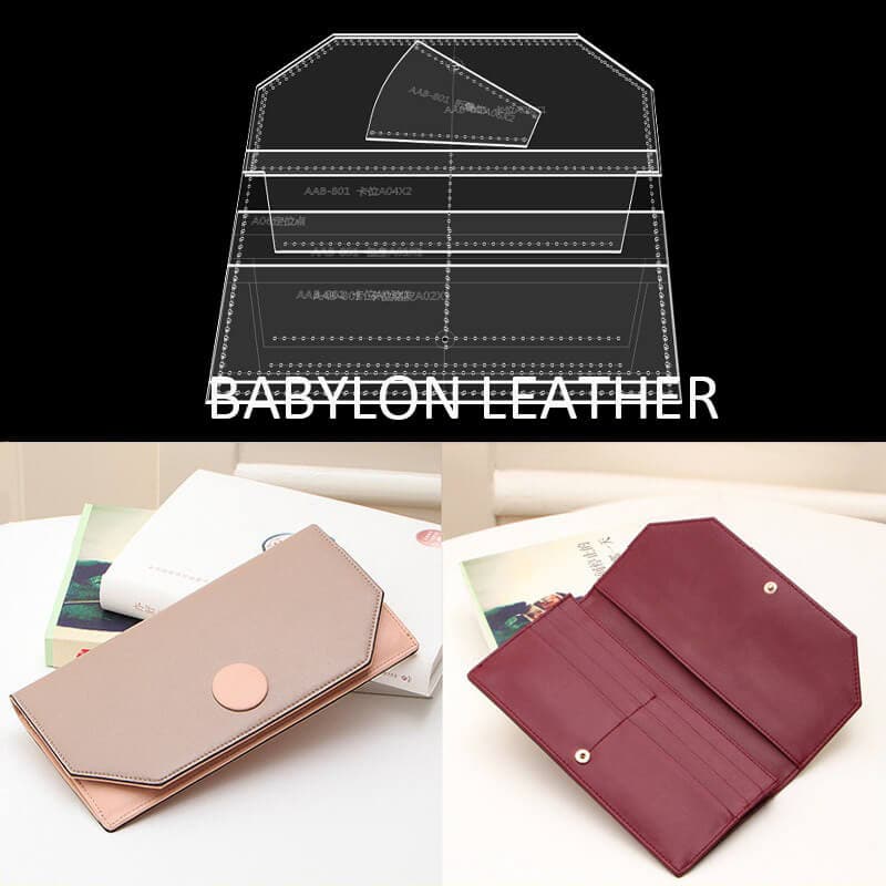 BABYLON™ Women's Long Wallet Pattern AAB - 801 - Babylon LeatherBabylon LeatherAAB - 801 - Kraft Board