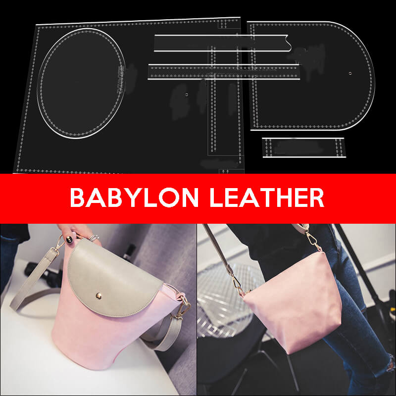 BABYLON™ Women's Shoulder Bucket Bag Pattern AAB - 312 - Babylon LeatherBabylon LeatherAAB - 312 - Kraft Board