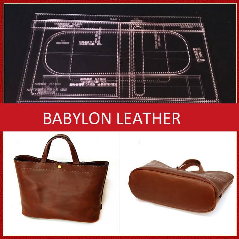 BABYLON™ Women's Tote Bag Leather Crafting Pattern AAB - 31 - Babylon LeatherBabylon LeatherAAB - 31 - Kraft Board