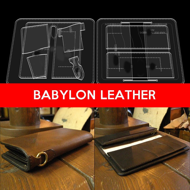 BABYLON™ Zipper Clutch Leather Gift Making Pattern AAB - 303 - Babylon LeatherBabylon LeatherAAB - 303 - Kraft Board