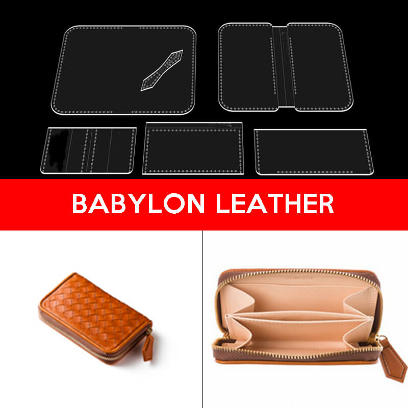 BABYLON™ Zipper Coin Purse and Cardholder Making Pattern AAB - 349 - Babylon LeatherBabylon LeatherAAB-349-Kraft Board