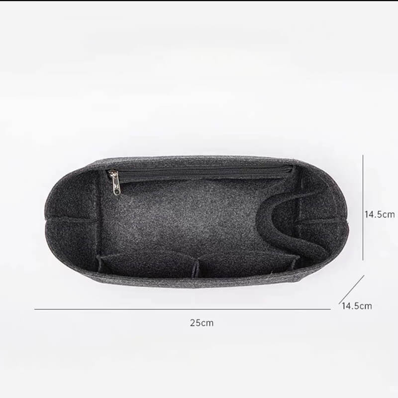 Bag Insert Organizer for Longchamp Energy-Style Bags Mini/S/M - Babylon LeatherBabylon LeatherQZ10-Black-Small