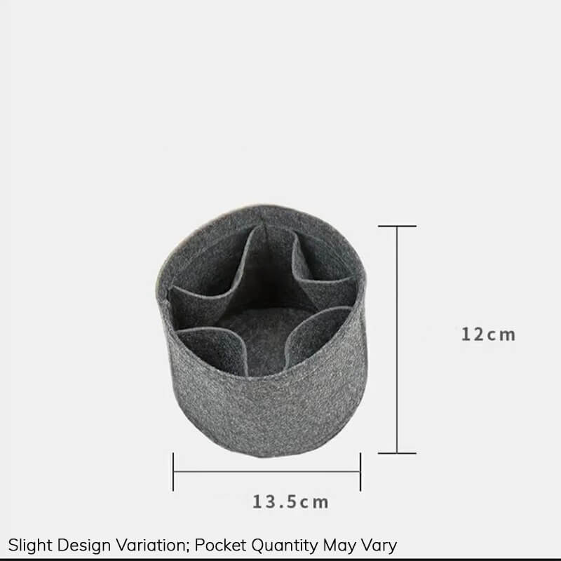 Bag Insert Organizer for LV Cannes-Style Cylinder Bags - Babylon LeatherBabylon LeatherQZ16-Dark Gray-Minimalist